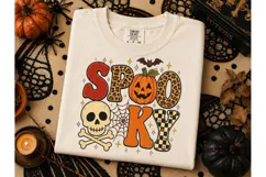 Spooky Halloween Pumpkin PNG Tee Design Product Image 3