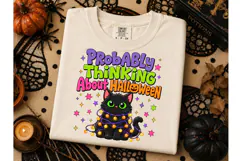 Probably Thinking About Halloween PNG Te Product Image 2