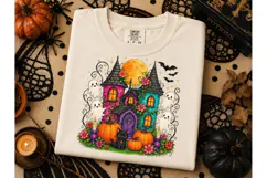 Halloween Haunted House PNG Shirt Design Product Image 3