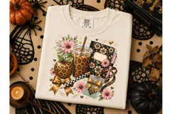 Boho Teacher Fall Leopard PNG Sublimatio Product Image 2