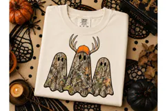 Camo Ghost Halloween PNG Shirt Design Product Image 2