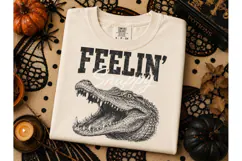 Feelin Snappy Alligator PNG Tee Design Product Image 3