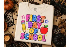 First Day of School PNG Sublimation Tee Product Image 3