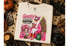 Goosey Christmas Shopping PNG Tee Product Image 3
