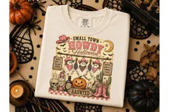 Small Town Howdy Halloween PNG Tee Product Image 2