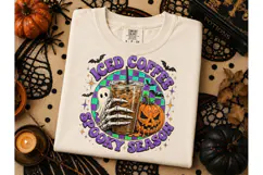 Iced Coffee Spooky Season Halloween PNG Product Image 3