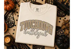 Touchdown Hallelujah PNG Football Tee Product Image 2