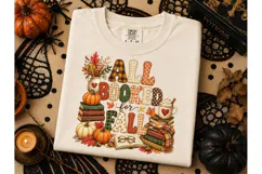 All Booked for Fall PNG Shirt Design-All Booked for Fall PNG Product Image 2