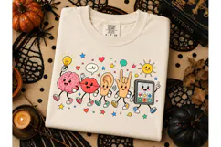Speech Therapy Retro Characters PNG Tee Product Image 3