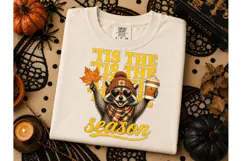 Tis The Season Raccoon Fall PNG Tee Product Image 2