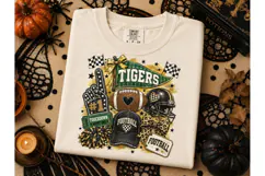Tigers Football PNG Sublimation Tee Desi Product Image 2