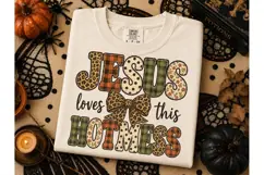 Jesus Loves This Hotmess PNG Tee Product Image 2