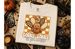 Gobble Gobble Turkey Thanksgiving PNG Product Image 3