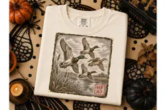 Mallard Duck Flying Wetland PNG Tee Desi Product Image 3