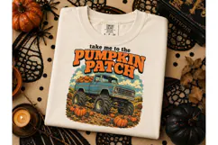 Take Me To The Pumpkin Patch PNG Tee Product Image 3