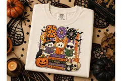 BOO Ghost Reading Books PNG Halloween Te Product Image 3