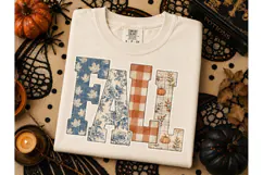 Fall Patchwork Letters PNG Shirt Design Product Image 3