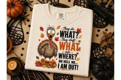 Funny Turkey Thanksgiving PNG Tee Design Product Image 2