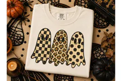 Halloween Ghost Trio PNG Shirt Design Product Image 1