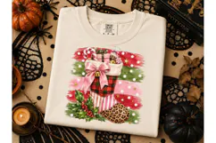 Christmas Stocking PNG Sublimation Tee Product Image 2
