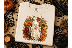 Ghost Floral Swing Fall PNG Tee Design Product Image 3