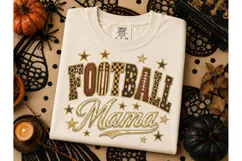 Football Mama PNG Sublimation Tee Design Product Image 3