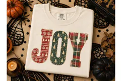 Christmas Joy Plaid PNG Shirt Design Product Image 2