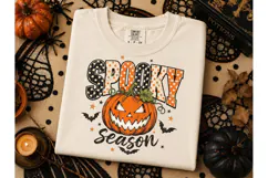 Spooky Season Pumpkin Halloween PNG Tee Product Image 3