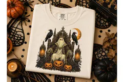Gothic Ghost King Halloween PNG Tee Product Image 3