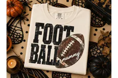 Football Mummy Distressed PNG Tee Design Product Image 2