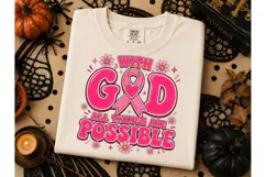With God All Things Possible PNG Tee Product Image 2