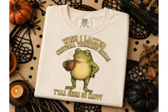 Funny Frog Critical Thinking PNG Tee Product Image 3