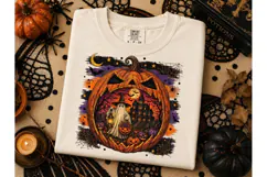 Halloween Pumpkin Ghost PNG Shirt Design Product Image 2