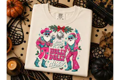 Holly Dolly Disco Santa Christmas PNG Te Product Image 3