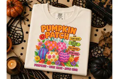 Pumpkin Patch Fall Harvest PNG Tee Desig Product Image 3
