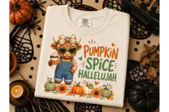 Pumpkin Spice Hallelujah PNG Tee Design Product Image 3