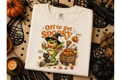 Off To Get Spooky Frog Halloween PNG Product Image 2