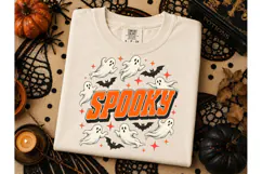 Spooky Ghost Halloween PNG Shirt Design Product Image 2