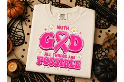 With God All Things Possible PNG Tee Product Image 3