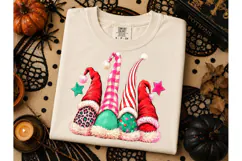 Christmas Gnomes PNG Sublimation Tee Des Product Image 3