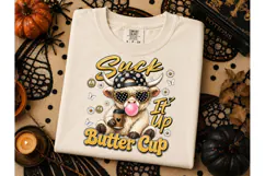 Suck It Up Buttercup Highland Cow PNG Product Image 3