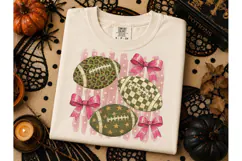 Football Coquette Bows PNG Shirt Design Product Image 3