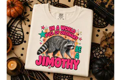 Funny Raccoon Jimothy PNG Tee Design Product Image 2