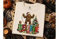 Bigfoot Christmas Believe PNG Tee Design Product Image 3