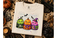 Halloween Kawaii Cans PNG Sublimation Te Product Image 3