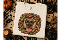 Dog Nose Shotgun Shells PNG Hunting Tee Product Image 2
