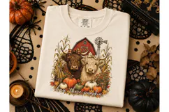 Hay There Pumpkin Highland Cow PNG Product Image 2