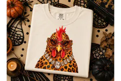 Leopard Chicken Sunglasses PNG Tee Desig Product Image 3