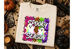Spooky Season Ghost Halloween PNG Tee Product Image 1