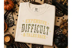 Expensive Difficult Talks Back PNG Tee Product Image 3